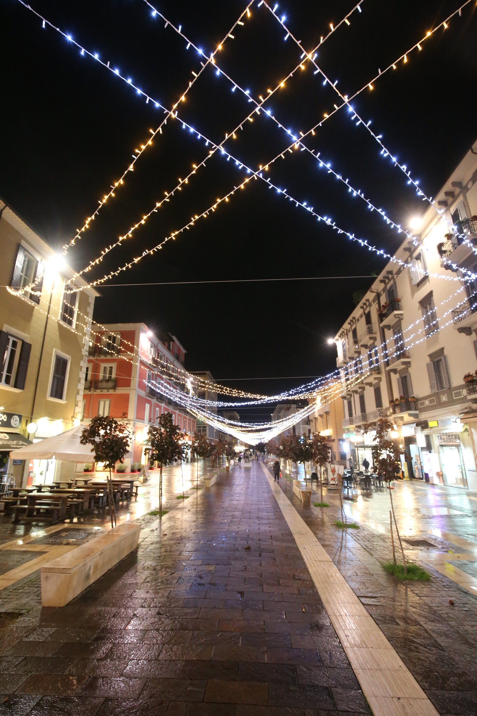 Vista delle luminarie