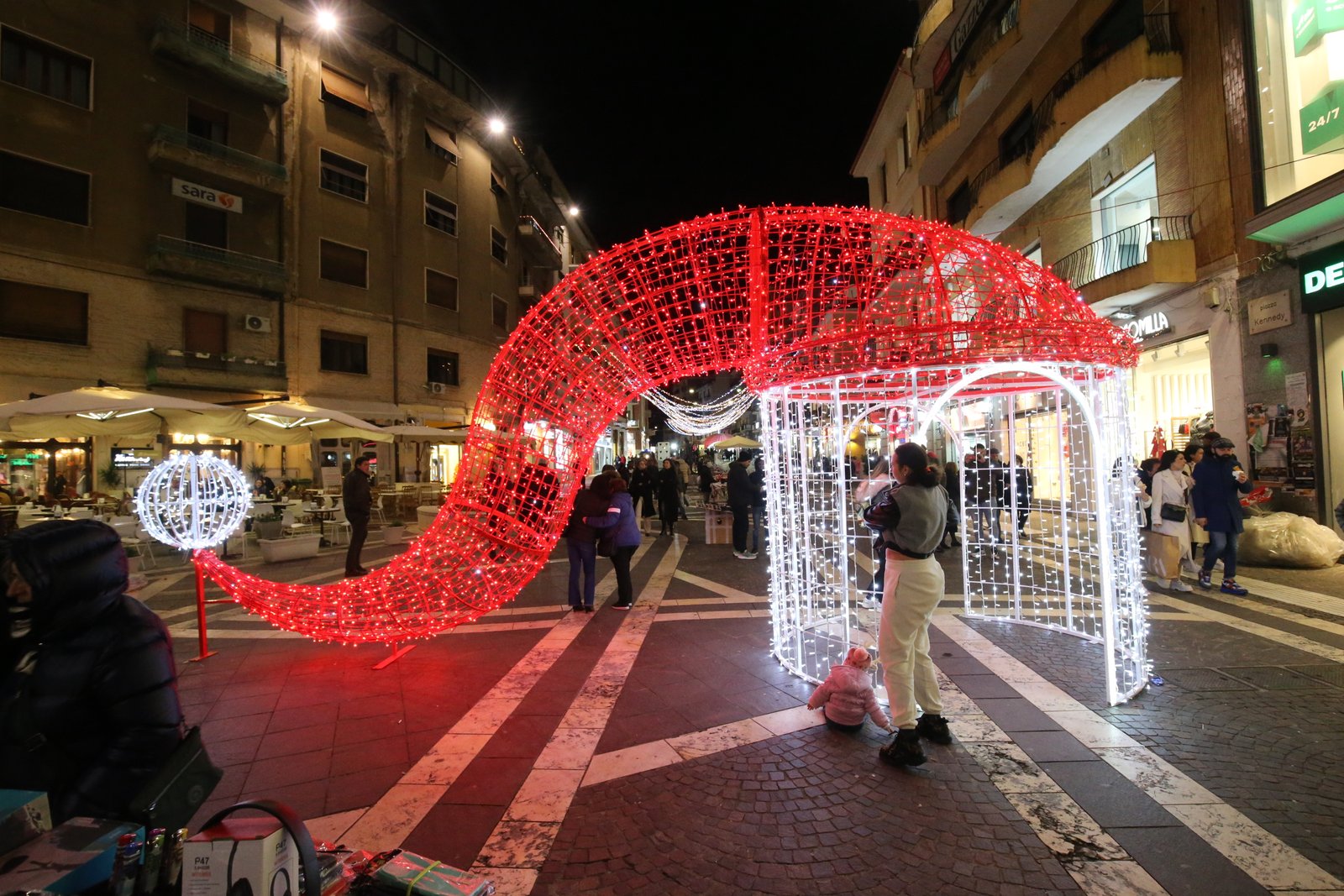 Luminarie su Corso Mazzini