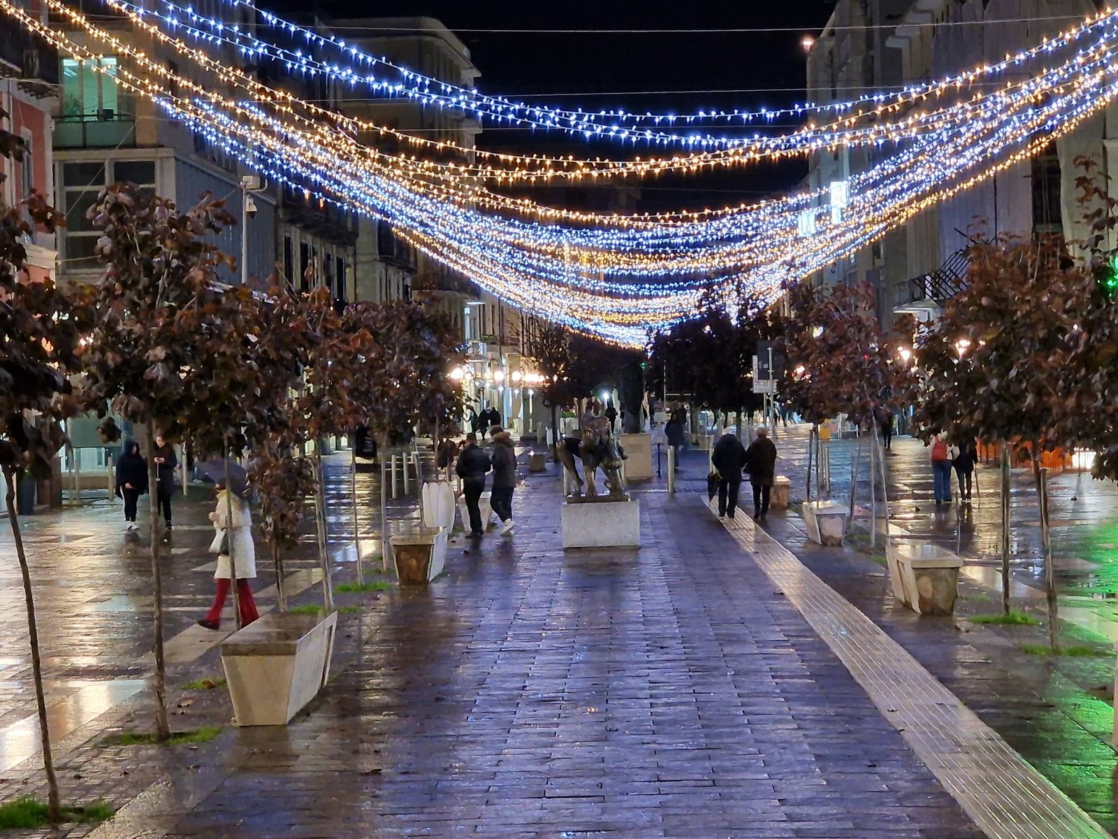 Dettaglio delle luminarie