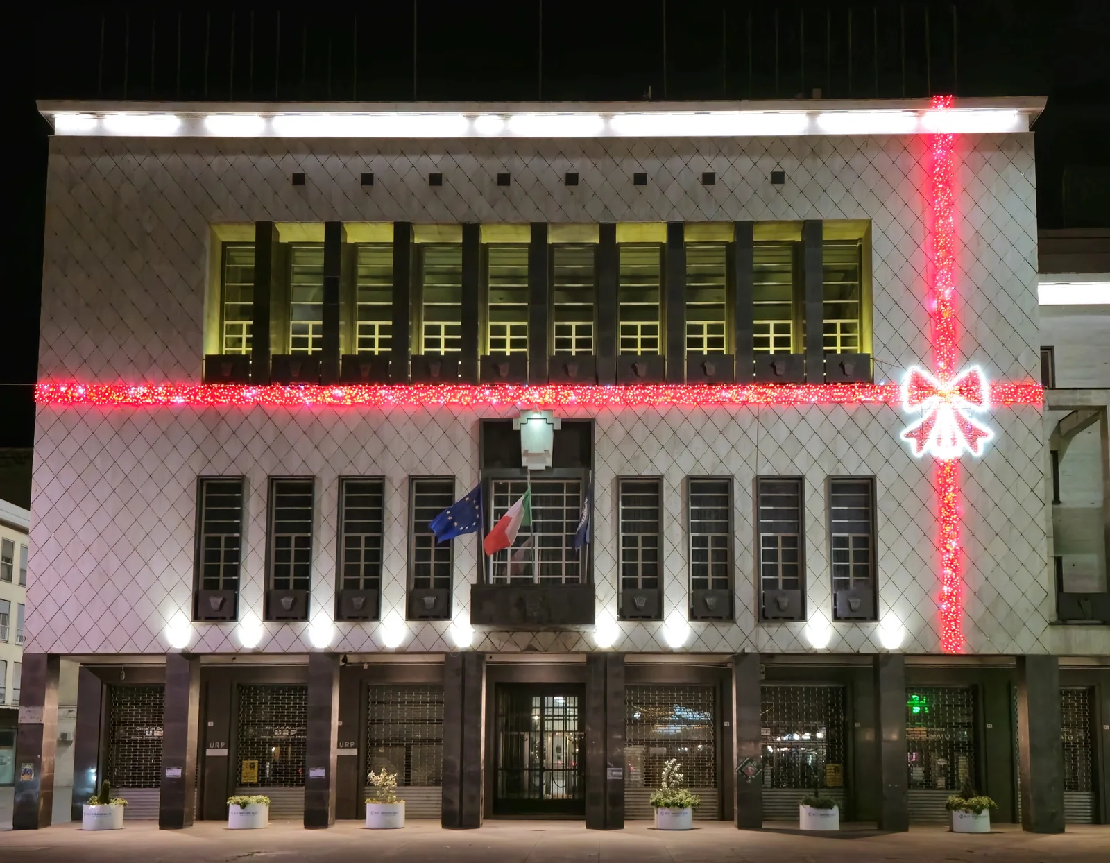Municipio illuminato